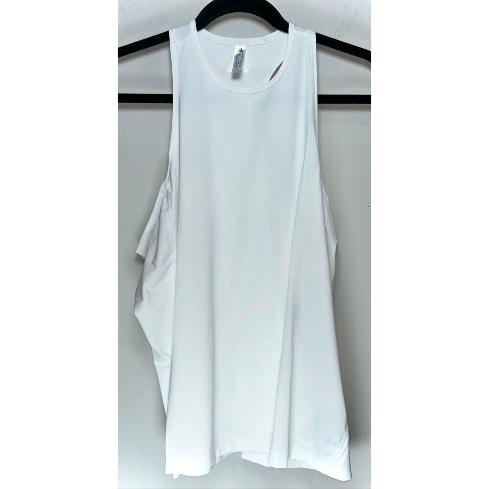 Adidas white tennis tank top size XL